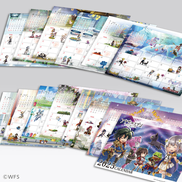 アナザーエデン 卓上カレンダー2025 – WRIGHT FLYER STORE(ライト