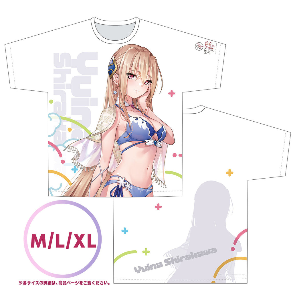 ヘブンバーンズレッド フルグラフィックTシャツ（2023水着ビジュアル：白河ユイナ）