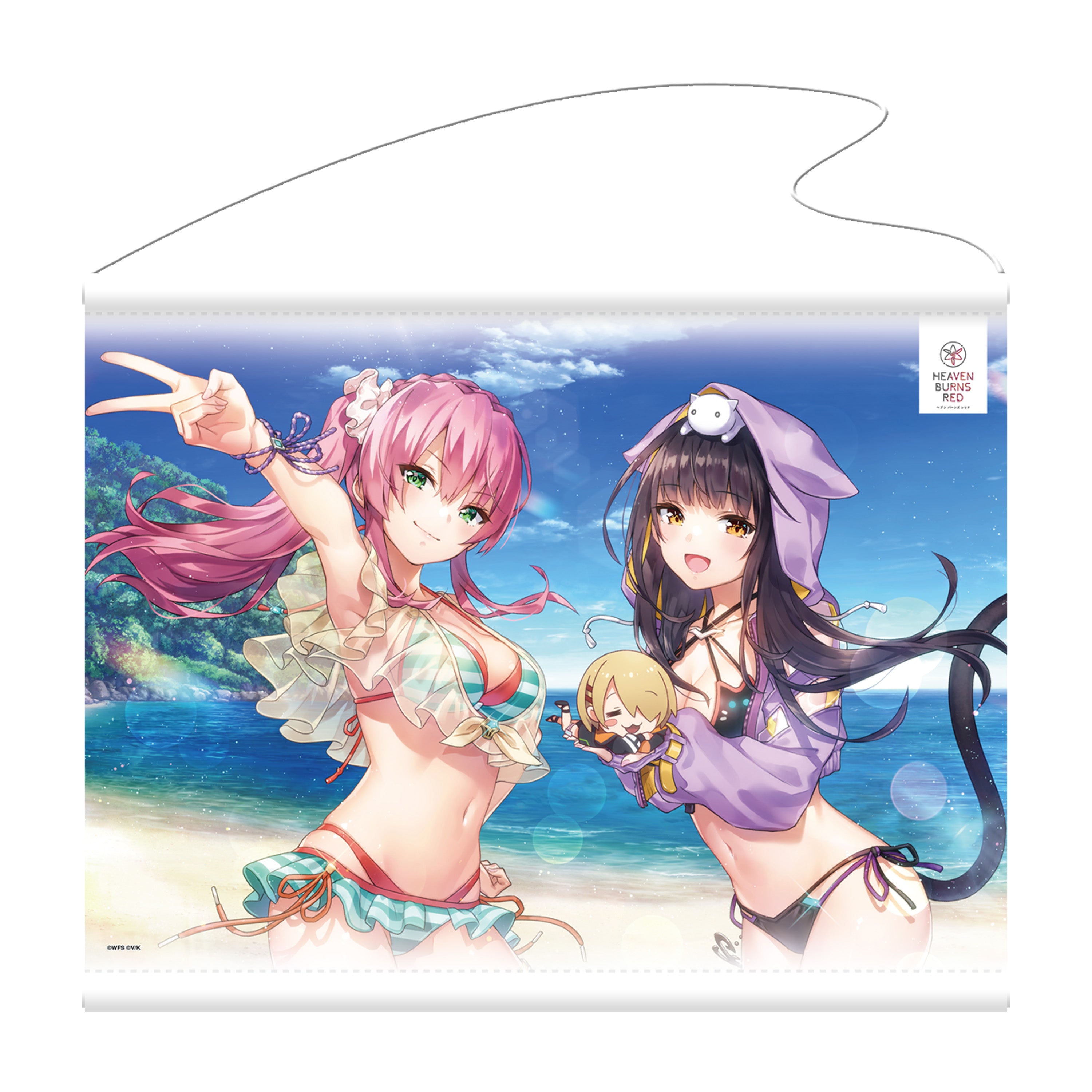 ヘブンバーンズレッド 朝倉可憐 描き下ろし特大タペストリー 浴衣 アトレ秋葉原 ヘブンバーンズレッド × アトレ秋葉原 8月16日より描き下ろし