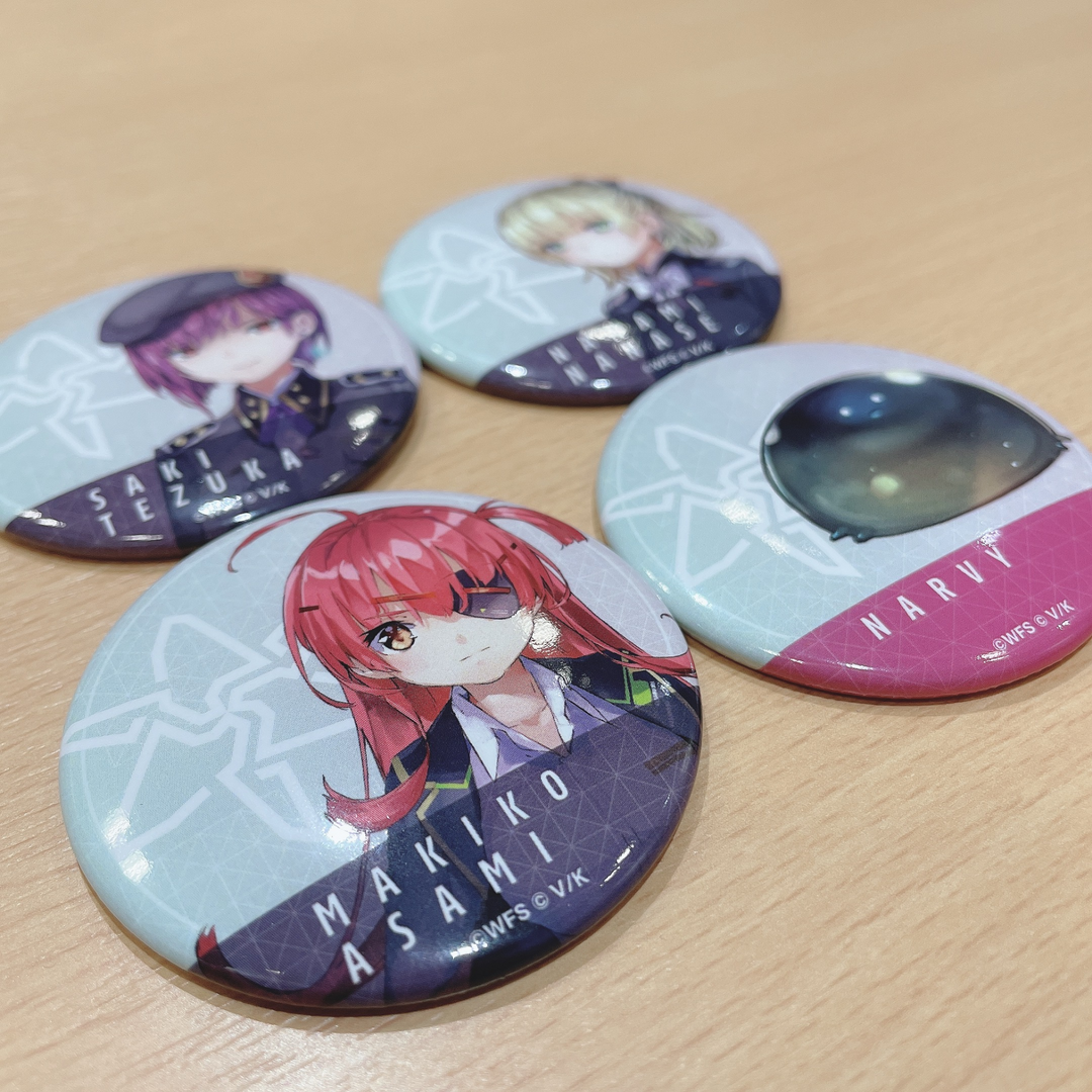 ヘブンバーンズレッド 缶バッジコンプリートセット（司令部、ナービィ