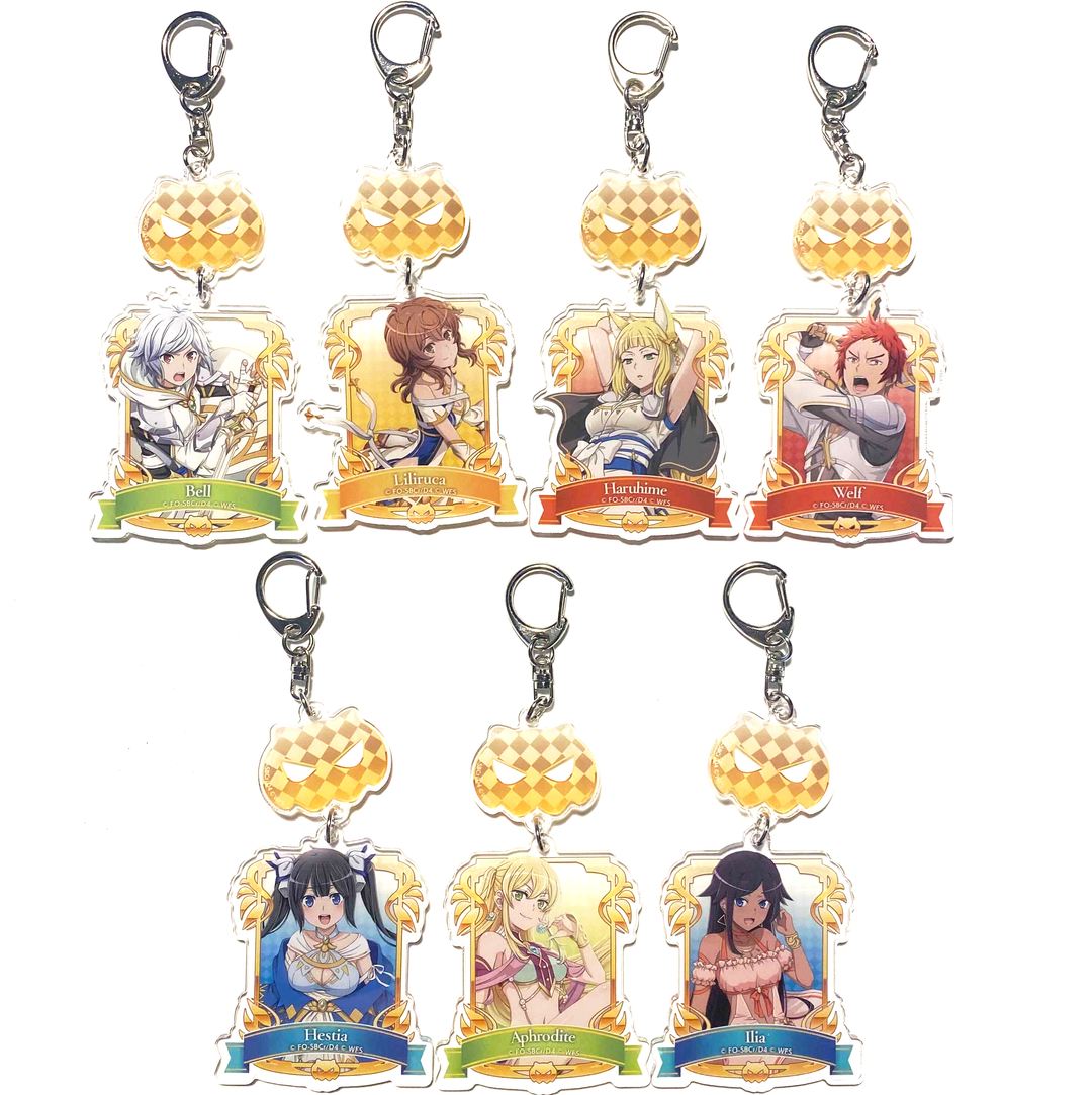 ダンメモ ランダム連結アクリルキーホルダー 全7種 (4周年記念イラスト