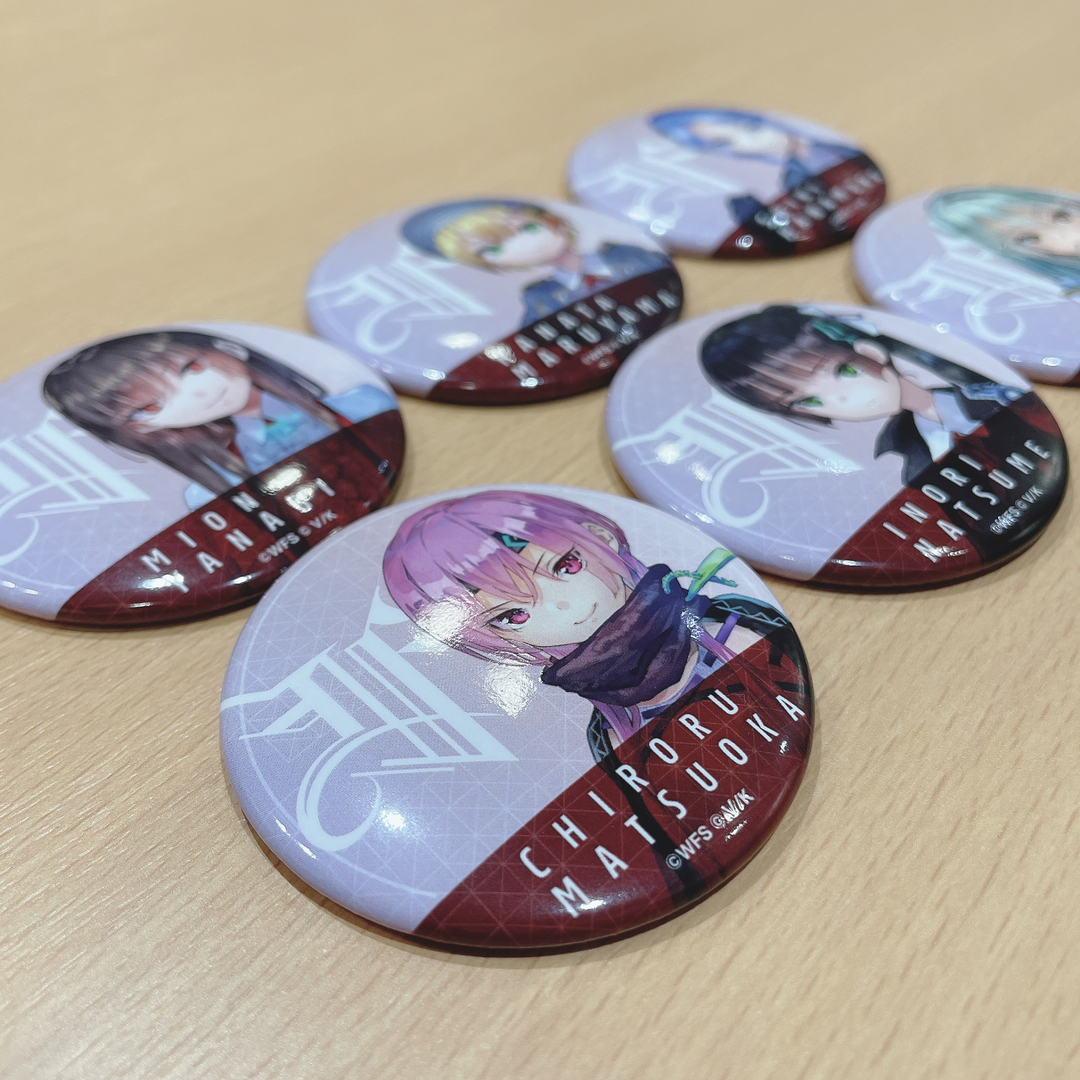 ヘブンバーンズレッド 「濃」 缶バッジ 2個セット 出前館 ヘブンバーンズレッド 缶バッジコンプリートセット(第31F部隊