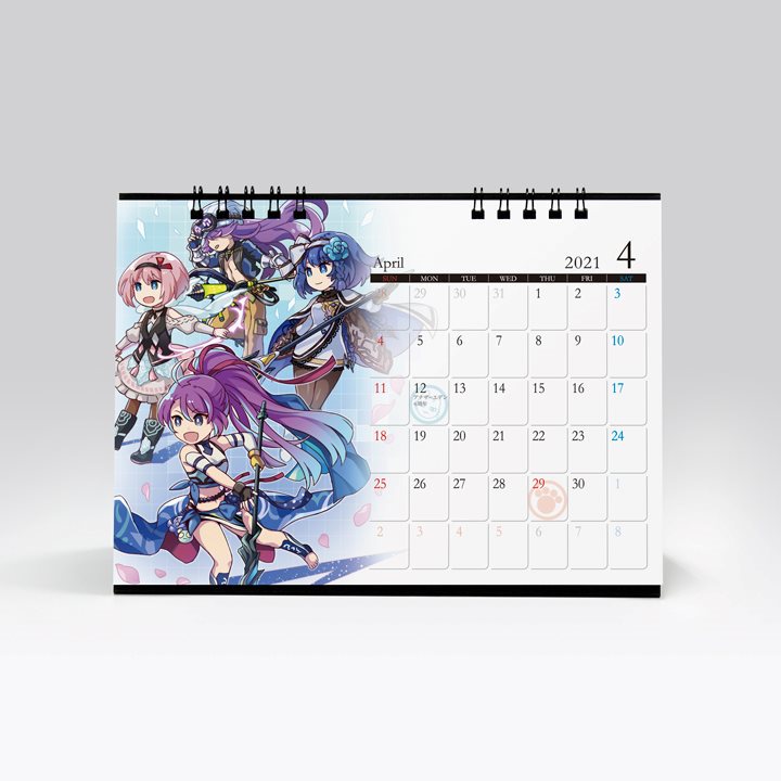 アナザーエデン 卓上カレンダー2021 – WRIGHT FLYER STORE(ライト