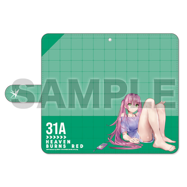 「ヘブンバーンズレッド」手帳型モバイルフォンケース（フリーサイズ）<br>ルームウェアver.