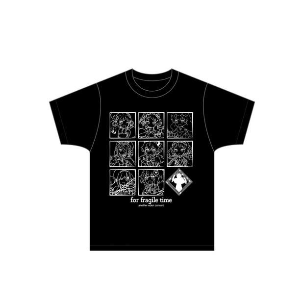 【受注販売】アナザーエデン 【for fragile time】Tシャツ 黒